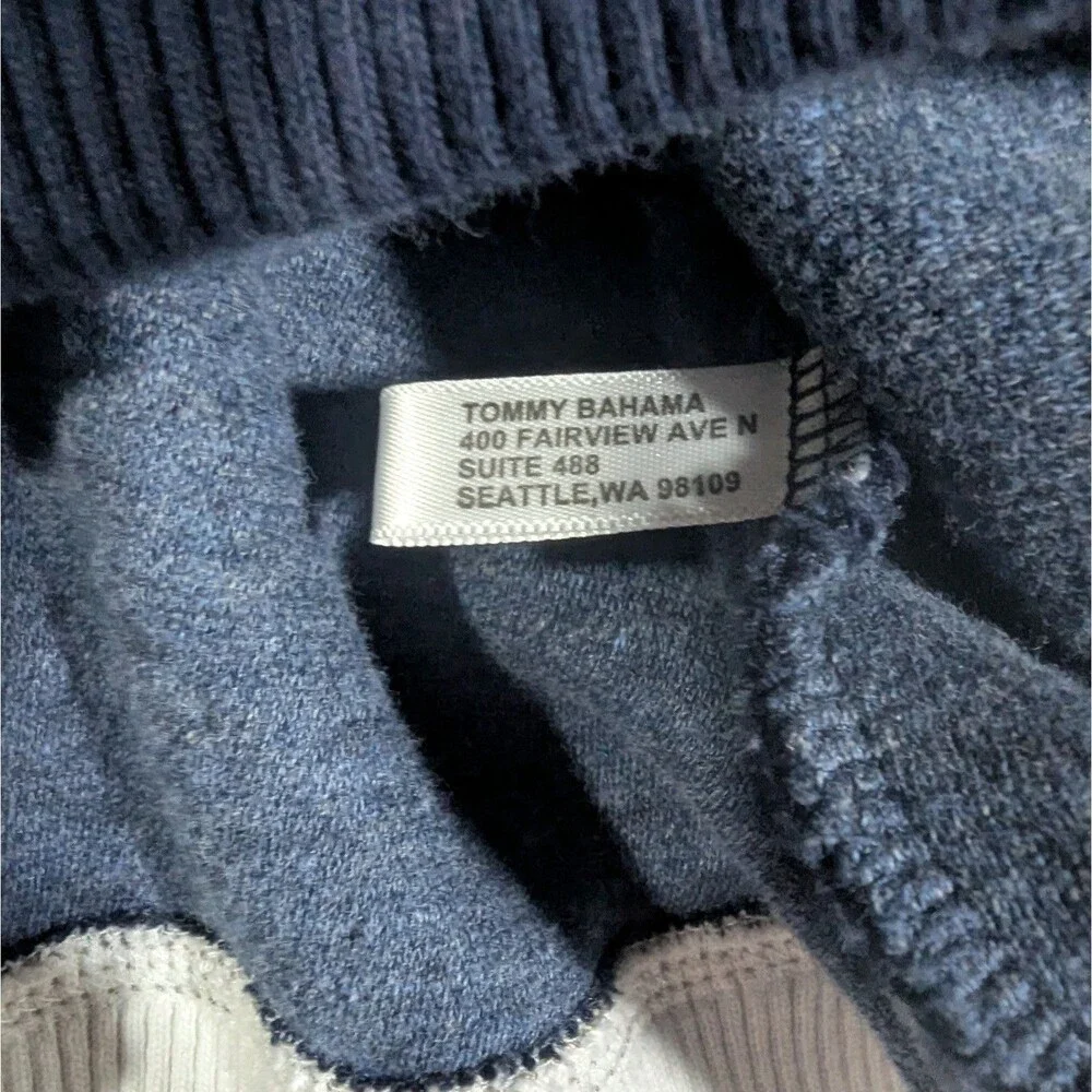 Tommy Bahama Football Sweatshirt Dallas Cowboys Mens 3XL Mock V-Neck NFL Sweater